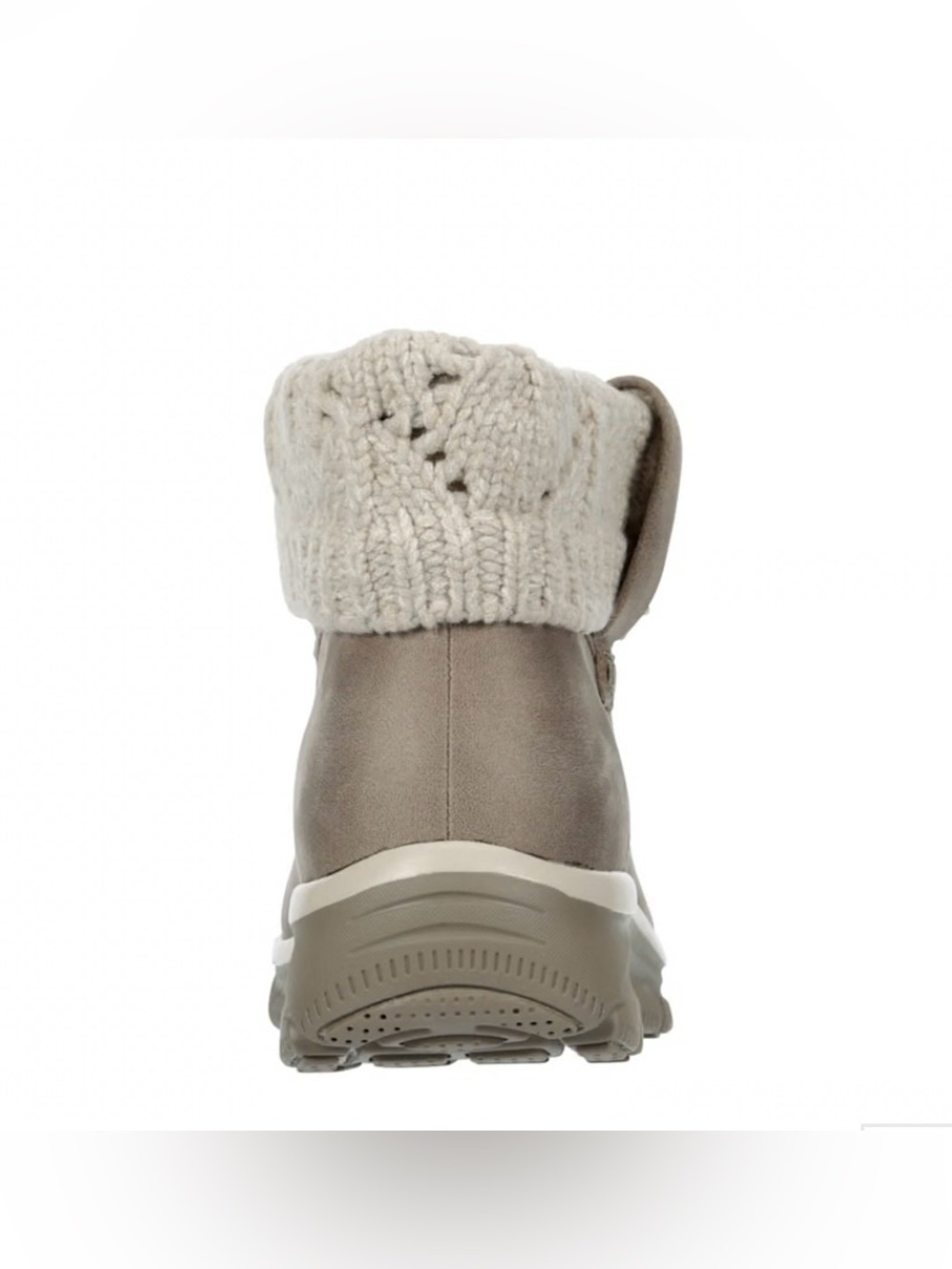 Skechers Taupe Knit Cuff Ankle Bootie Size 7.5 - Picture 3 of 16